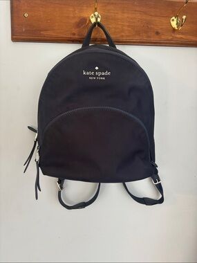 kate spade navy blue Nylon Dome Backpack
